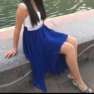 🎄FINAL SALE🎄High-Low Lace Sweetheart Prom Dress